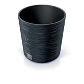 Prosperplast Furu Round Planter 25x25x24.7cm - Anthracite